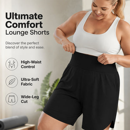 📢📢50% RABATT !!⏰Damen Lässige Weite-Bein Knielange Shorts