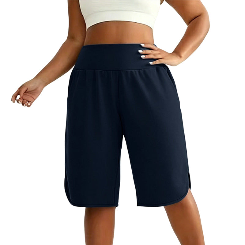 📢📢50% RABATT !!⏰Damen Lässige Weite-Bein Knielange Shorts