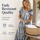 Damen lässig locker sitzendes Batikdruck-Kleid