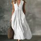 ✨🛍️Neu eingetroffen – Plisseekleid mit V-Ausschnitt und Seitentaschen – Leicht und luftig, ideal für Strandspaziergänge oder einen Brunch 🍃