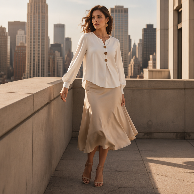 ✨🛍️Neu eingetroffen - Entspannte Samtbluse - Leicht & gepflegter Look für tägliche Eleganz