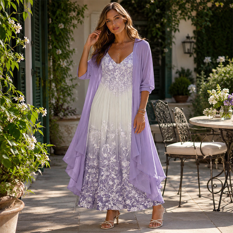 🌺Fließendes, weit geschnittenes Swing-Kleid im indischen Stil