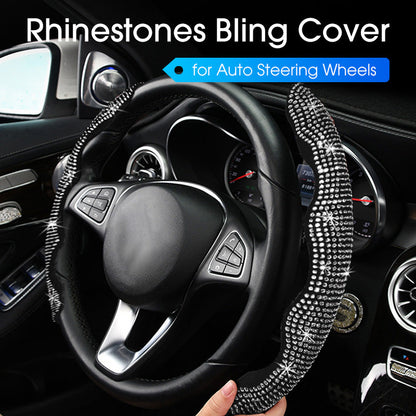 Rhinestone-Bling-Bezug für Autolenkräder