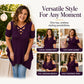 Damen Cold-Shoulder-Criss-Cross-Oberteil