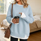 👚 2026 SALE – Über 35.200 verkauft! ✨ Damen lockeres falsches Zweiteiliges Sweatshirt