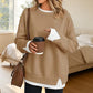 👚 2026 SALE – Über 35.200 verkauft! ✨ Damen lockeres falsches Zweiteiliges Sweatshirt