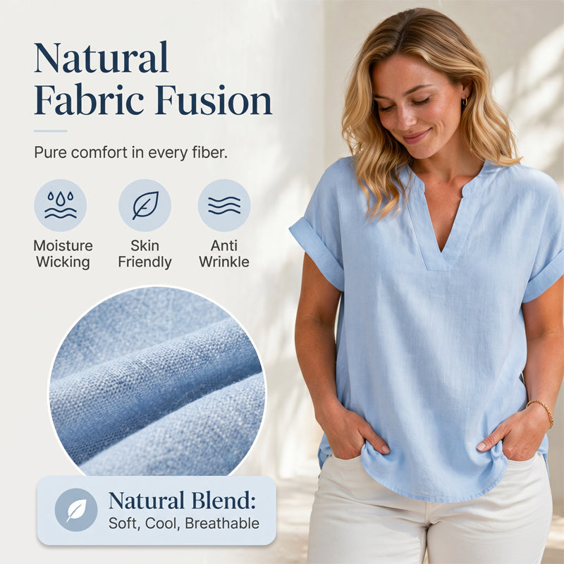 👚Damen Sommer V-Ausschnitt Oberteil✨
