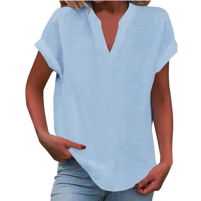 👚Damen Sommer V-Ausschnitt Oberteil✨