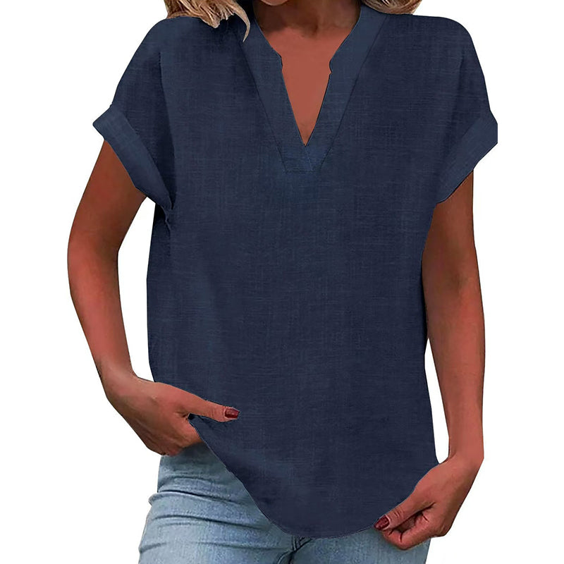 👚Damen Sommer V-Ausschnitt Oberteil✨