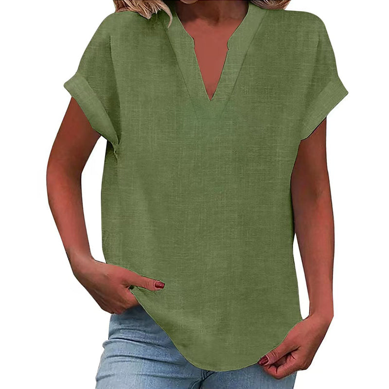 👚Damen Sommer V-Ausschnitt Oberteil✨