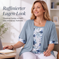 Sommerliches Fake-2-Teiler-Oberteil mit Blumenprint für Damen