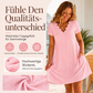 👗Top-Empfehlung - V-Ausschnitt Lochstickerei-Kleid mit Muschelsaum – Leicht & Romantisch für Gartenpartys oder Brunch 🌿