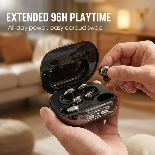 Bluetooth 6.0 Clip-On & In-Ear kabellose Ohrhörer