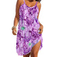 Sommerliches bedrucktes Ozean-Stil Strand-trägerloses Kleid