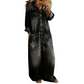 Damen lässiger Langarm-Denim-Jumpsuit