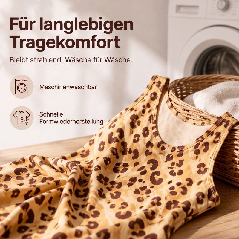 Leggeres Leoparden-A-Linien-Kleid