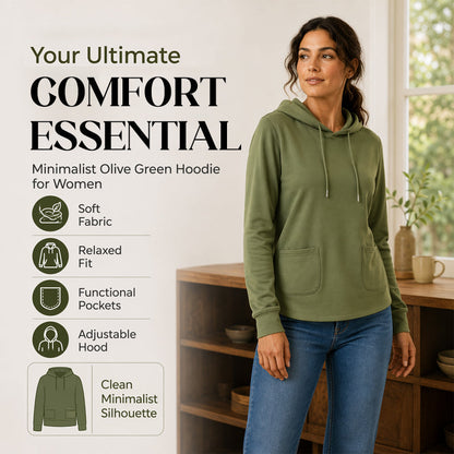 Damen lässiger Hoodie mit Kordelzug und Taschen.