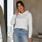 Damen lässiger Hoodie mit Kordelzug und Taschen.