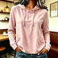 Damen lässiger Hoodie mit Kordelzug und Taschen.