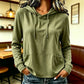 Damen lässiger Hoodie mit Kordelzug und Taschen.