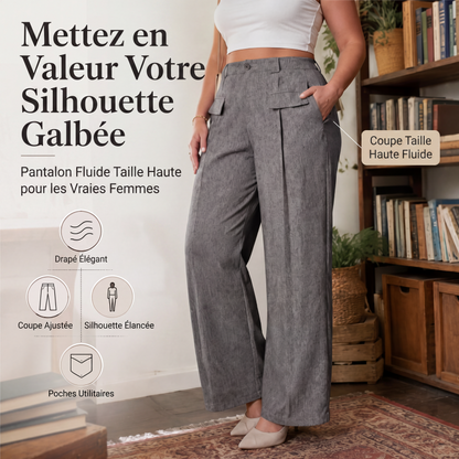 Hochtaillierte Anzughose für Damen