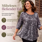 Damen-Bluse in Übergröße mit Paisleymuster