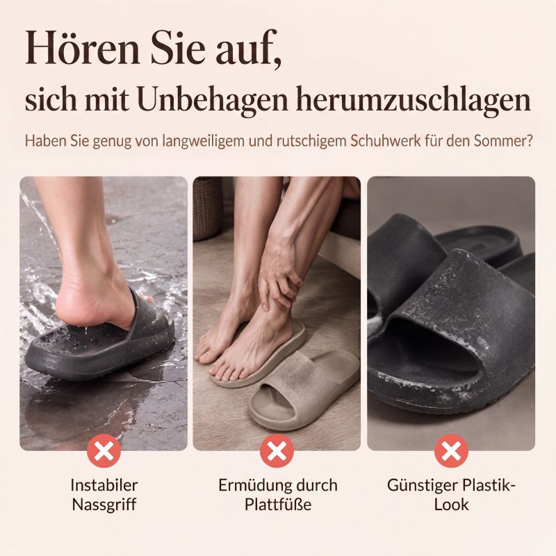 Unisex Monogramm-Sommersandalen mit Metallkette
