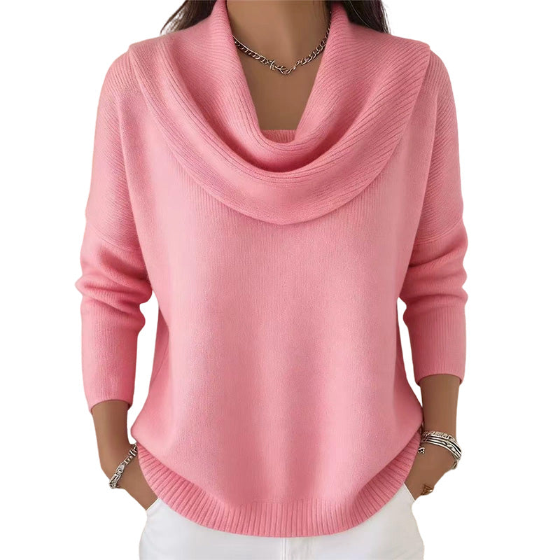 ⭐ Bestseller – Pailletten-Pullover mit elegantem Kragen – weich und wärmend 🧣
