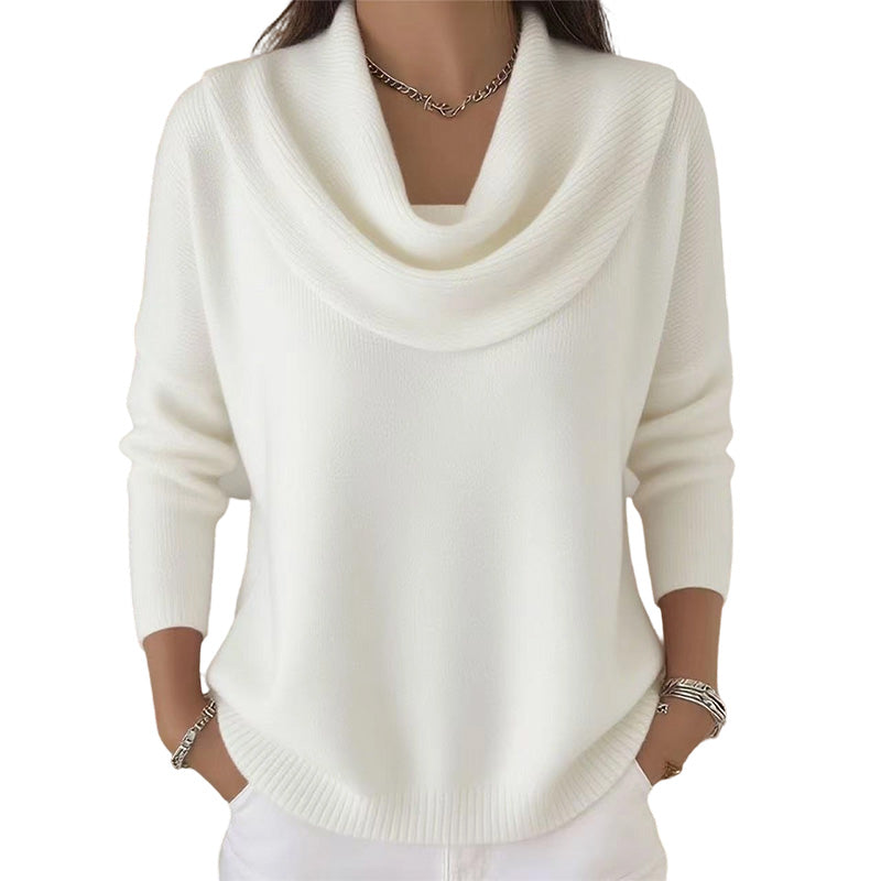 ⭐ Bestseller – Pailletten-Pullover mit elegantem Kragen – weich und wärmend 🧣