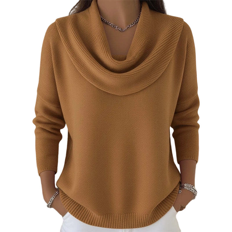 ⭐ Bestseller – Pailletten-Pullover mit elegantem Kragen – weich und wärmend 🧣