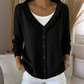 Bestseller🏆👚 Strickcardigan mit Rüschenkragen – Eleganter Fall und ganztägiger Tragekomfort für jeden Look