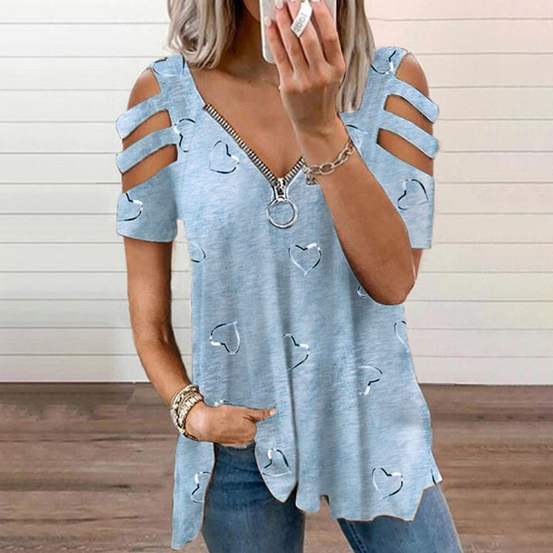 Bestseller💕 Cold-Shoulder-Oberteil – Modischer Ausschnitt & leichte Kombinierbarkeit für jeden Look