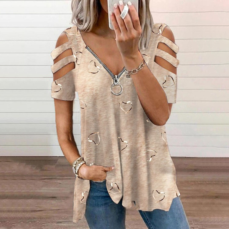 Bestseller💕 Cold-Shoulder-Oberteil – Modischer Ausschnitt & leichte Kombinierbarkeit für jeden Look