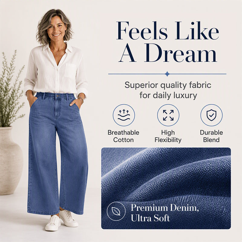 Damen lässige verkürzte Jeans mit geradem Bein