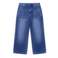 Damen lässige verkürzte Jeans mit geradem Bein