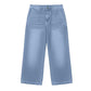 Damen lässige verkürzte Jeans mit geradem Bein