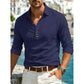 Herren Langarm Button-Up Kragenhemd