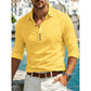 Herren Langarm Button-Up Kragenhemd