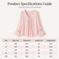 Damen elegante unifarbene V-Ausschnitt-Bluse