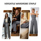 Damen hochtaillierte Weitbein-Hose