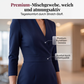 Elegantes figurbetontes Kleid mit Stehkragen und V-Ausschnitt