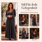 Elegantes Damen-Maxikleid mit langen Ärmeln