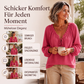 Locker sitzende Damenbluse mit Rüschen und Bindekragen