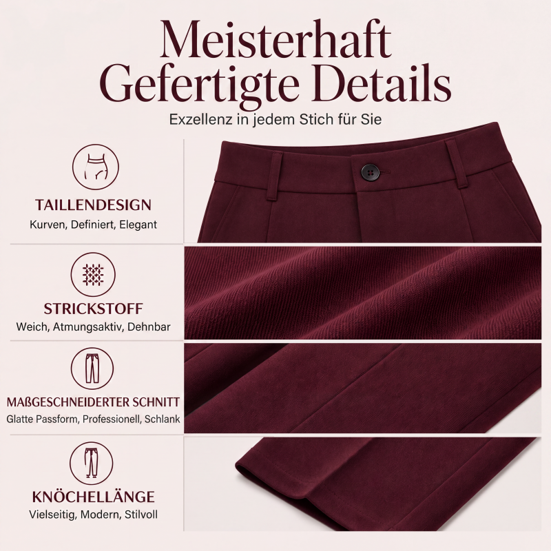 📢📢50%Rabatt!!!🎉⭐ 4,9 Sterne – nicht ohne Grund! Hochtaillierte Damen-Cropped-Anzughosen