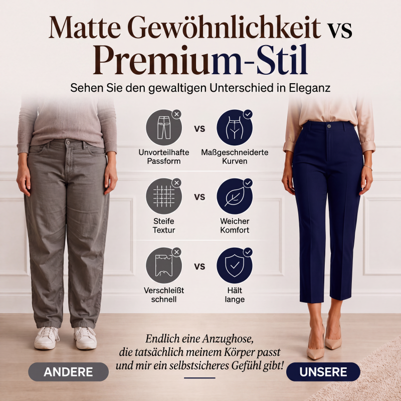 📢📢50%Rabatt!!!🎉⭐ 4,9 Sterne – nicht ohne Grund! Hochtaillierte Damen-Cropped-Anzughosen