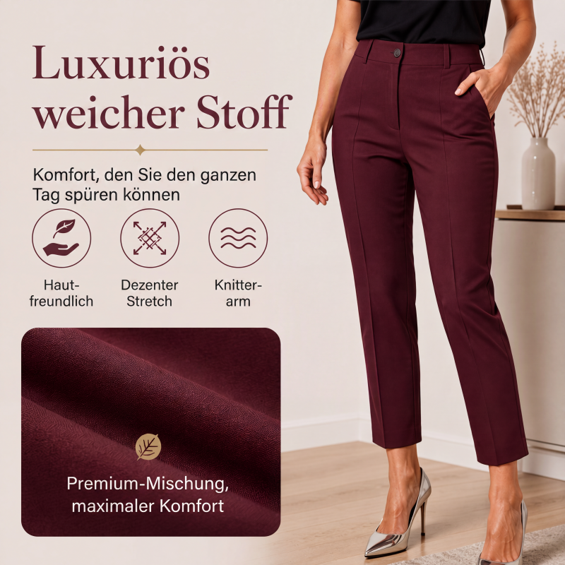📢📢50%Rabatt!!!🎉⭐ 4,9 Sterne – nicht ohne Grund! Hochtaillierte Damen-Cropped-Anzughosen