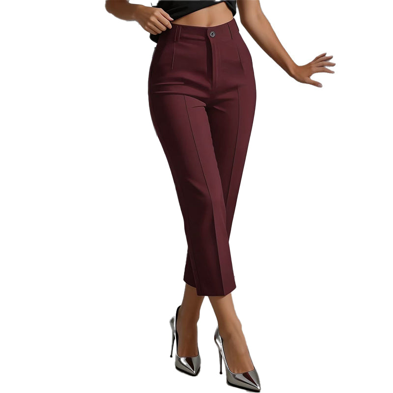 📢📢50%Rabatt!!!🎉⭐ 4,9 Sterne – nicht ohne Grund! Hochtaillierte Damen-Cropped-Anzughosen