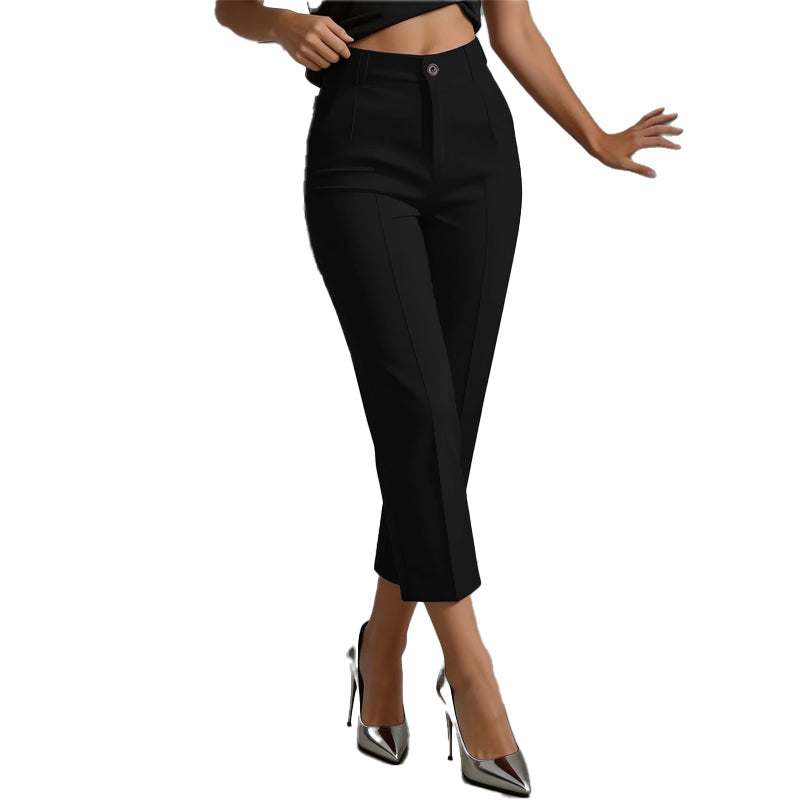📢📢50%Rabatt!!!🎉⭐ 4,9 Sterne – nicht ohne Grund! Hochtaillierte Damen-Cropped-Anzughosen