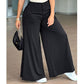 Damen bequeme, locker sitzende Palazzo-Loungewear-Hose.