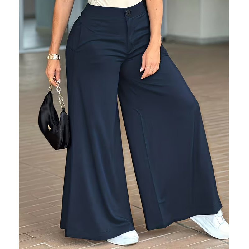 Damen bequeme, locker sitzende Palazzo-Loungewear-Hose.